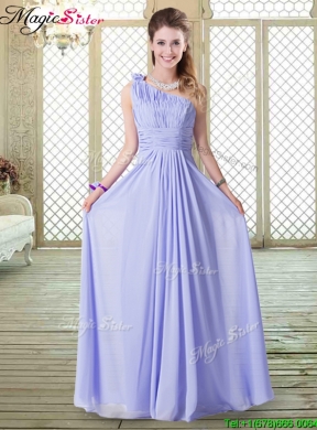 2016 Pretty Empire Floor Length Prom Dresses in Lavender