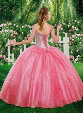 Cheap Champagne Ball Gown Sweetheart Beading  Sweet 16 Dresses