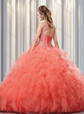 Pretty Champagne Puffy Straps Quinceanera Dresses for 2016