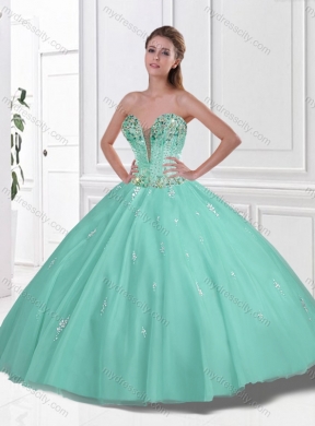 2016 Spring Pretty Ball Gown Beading Princesita with Quinceanera Dress