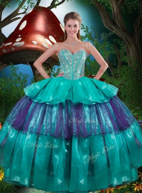 Hot Sale Ball Gown Princesita with Quinceanera Dress with Ruffled Layers