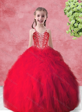 Hot Sale Beading 2016 Princesita with Quinceanera Dress with in Red