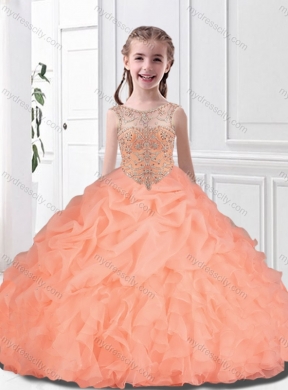 Inexpensive Scoop Princesita with Quinceanera Dress with Beading  for Fall