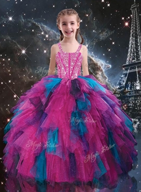 New Style Sweetheart Beading Princesita with Quinceanera Dress in Multi Color