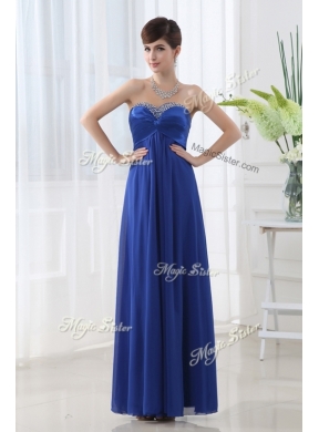 2016 Pretty Empire Sweetheart Prom Dresses with Beading