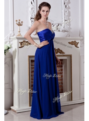 Beautiful Empire Sweetheart Long Prom Dress in Royal Blue