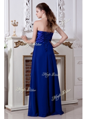 Beautiful Empire Sweetheart Long Prom Dress in Royal Blue