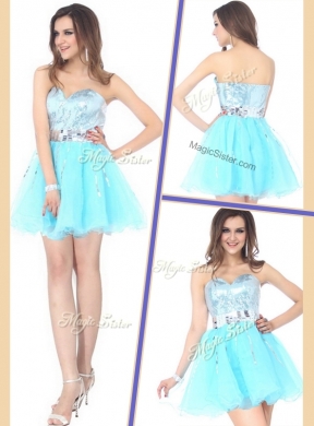 Beautiful Short Sweetheart Sequins Prom Dresses for Cocktail