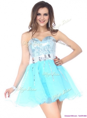 Beautiful Short Sweetheart Sequins Prom Dresses for Cocktail