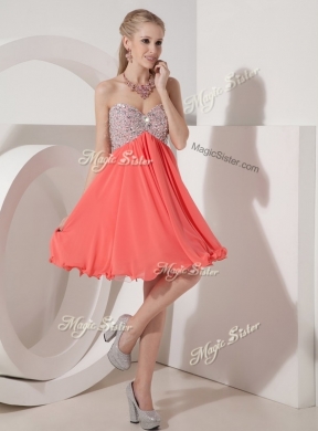 Beautiful  Sweetheart Mini Length Beading Prom Dress for Homecoming