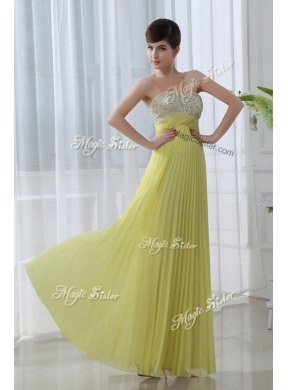 Low Price Sweetheart Floor Length Beading Prom Dress for Graduation