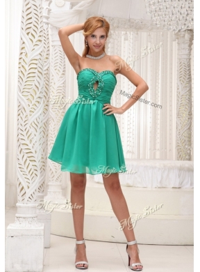 Perfect Sweetheart Beading Short Prom Dress for 2016