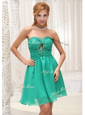 Perfect Sweetheart Beading Short Prom Dress for 2016