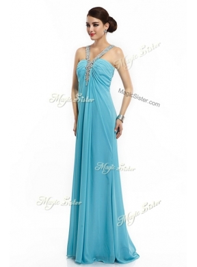 Latest Empire Brush Train Beaded Discount Evening Dresses