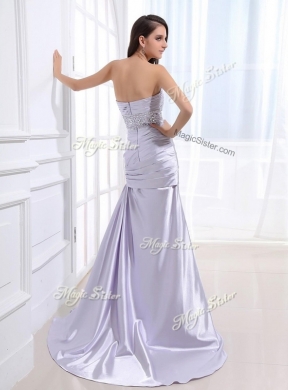 Luxurious Column Sweetheart Discount Evening Dresses with Beading and Ruching