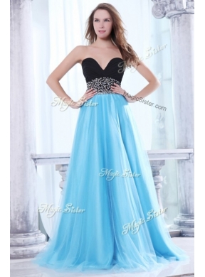 Romantic Sweetheart Beading Brush Train Discount EveningDress for Graduation