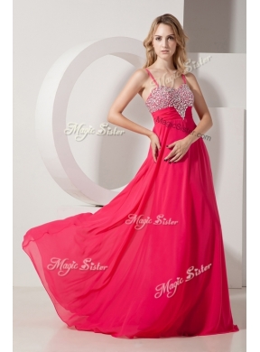 Brand New Style Spaghetti Straps Prom Dresses with Beading