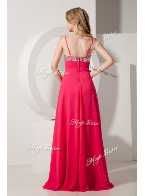 Brand New Style Spaghetti Straps Prom Dresses with Beading