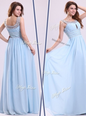 Elegant Empire Straps Sweetheart Designer Prom Dresses with Beading