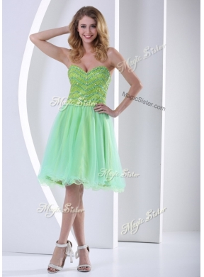 Lovely Sweetheart Beading Short Designer Prom Dresses for Party