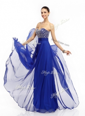 Perfect Empire Sweetheart Discount Evening Dresses in Royal Blue