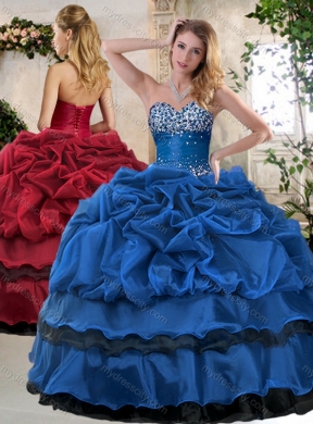 Classical Ball Gown Beading and Pick Ups Quinceanera Dresses