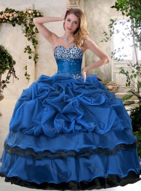 Classical Ball Gown Beading and Pick Ups Quinceanera Dresses