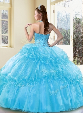 Fashionable Ball Gown Quinceanera Gowns with Beading and Ruffled Layers