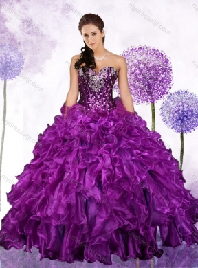 Fashionable Ball Gown Quinceanera Dresses with Ruffles and Sequins