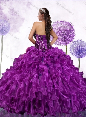 Fashionable Ball Gown Quinceanera Dresses with Ruffles and Sequins