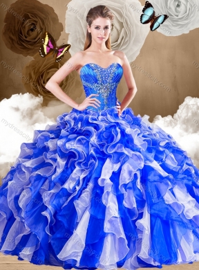 Latest Sweetheart Multi Color Sweet 16 Dresses with Ruffles