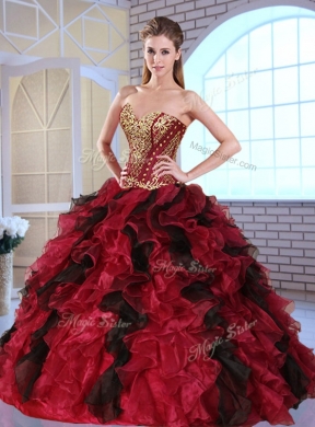 Most Popular Sweetheart Quinceanera Dresses with Appliques and Ruffles