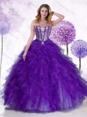 Most Popular Sweetheart Quinceanera  Dresses with Beading and Ruffles