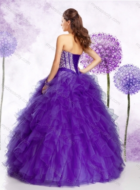 Most Popular Sweetheart Quinceanera  Dresses with Beading and Ruffles