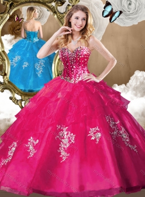 Popular Beading Quinceanera Dresses with Appliques for 2016