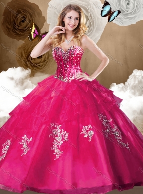 Popular Beading Quinceanera Dresses with Appliques for 2016