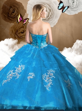 Popular Beading Quinceanera Dresses with Appliques for 2016