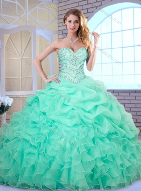 Beautiful Ball Gown Beading and Pick Ups Quinceanera Dresses