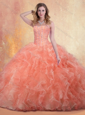 Beautiful Ball Gown Quinceanera Dresses with Beading and Ruffles