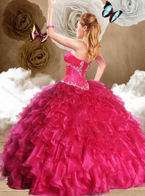 Beautiful Ball Gown Sweetheart Quinceanera Dresses with Beading and Ruffles