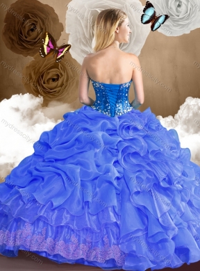 Best Ball Gown Sweet 16 Dresses with Beading and Pick Ups