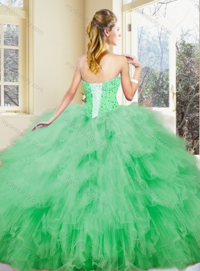 Gorgeous Sweetheart Beading and Ruffles Sweet 16 Dresses