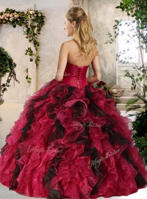 Most Popular Sweetheart Multi Color Quinceanera Dresses with Beading and Ruffles