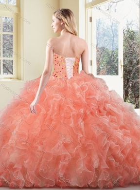 New Arrivals Ball Gown Beading and Ruffles Sweet 16 Dresses