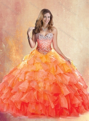 New Style Sweetheart Ball Gown Quinceanera Dresses with Ruffles