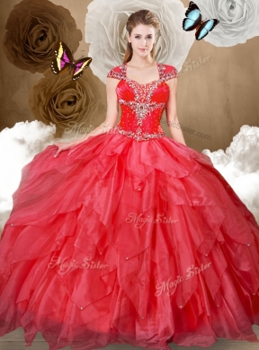 Perfect Ball Gown Quinceanera Dresses with Beading and Ruffles