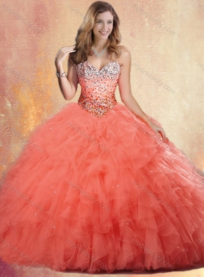 Pretty Ball Gown Quinceanera Dresses with Beading and Ruffles