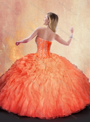 Wonderful Ball Gown Beading and Ruffles Sweet 16 Dresses