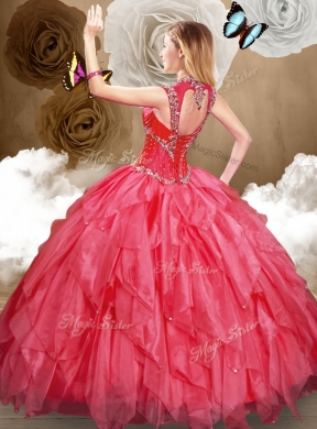 Hot Sale Sweetheart Beading and Red Quinceanera Dresses