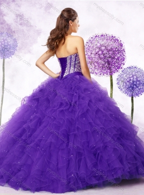 New Arrivals Sweetheart Quinceanera Gowns with Beading and Ruffles